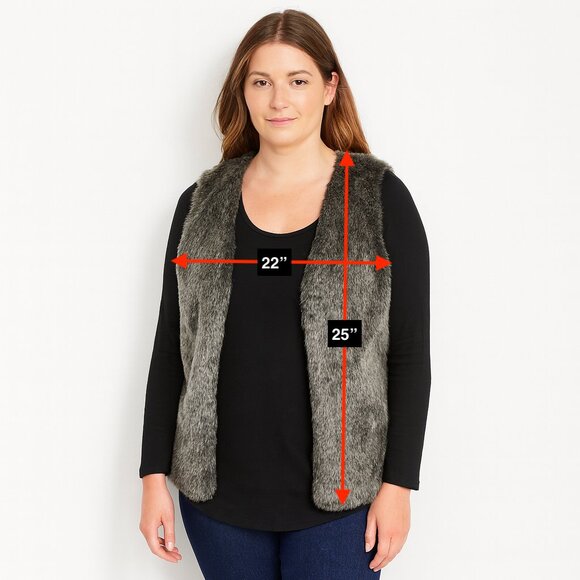 Talula Faux Fur Vegan Vest Size Small - Picture 2 of 7